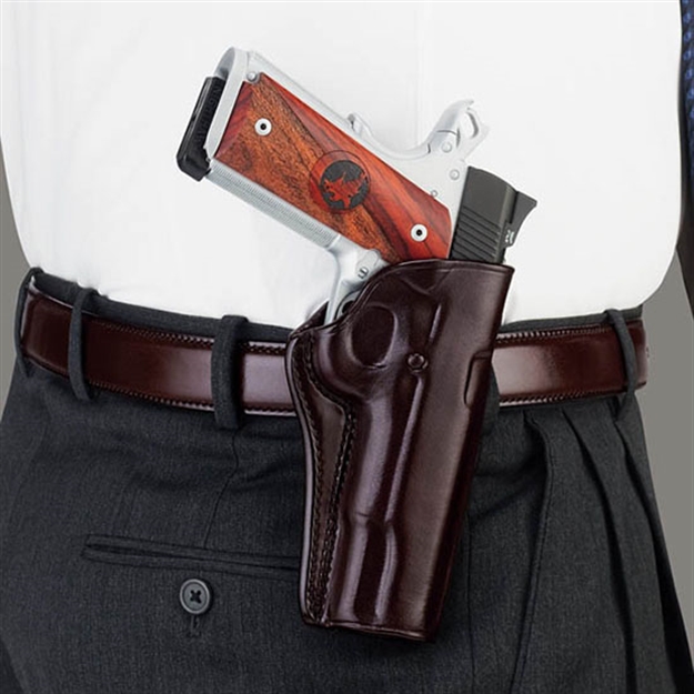 Picture of Galco Ccp424h Concealed Carry 424H Fits Belt Width 1" - 1.75" Havana Brown Leath