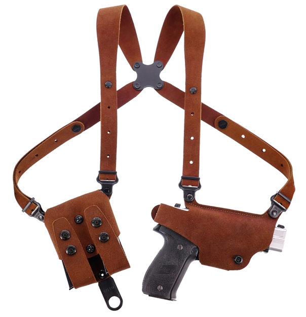 Picture of Galco Cl2204 Classic Lite 2.0 Shoulder System Shoulder Size Fits Chest UP TO 56" Natural Leather Shoulder Fits Walther Ppk Fits Walther Ppk/S Right Hand CL2-204