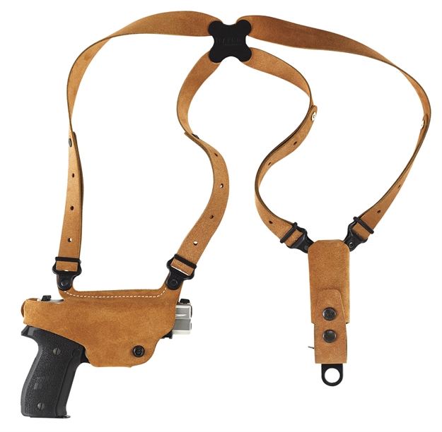 Picture of Galco Cl225 Classic Lite Shoulder System 
Fits Glock 17 Steerhide Center Cut Natural