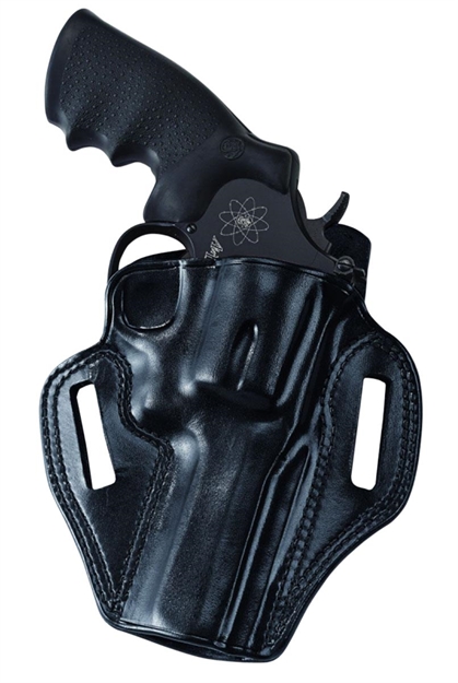 Picture of  Galco Cm158b Combat Master  Owb Black Leather Belt Slide Fits S&W J Frame Fits Charter Arms Undercover Right Hand 601299030626