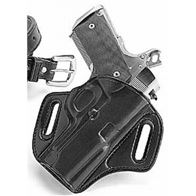 Picture of  Galco Con212b Concealable  Owb Black Leather Belt Slide Fits 1911 Right Hand