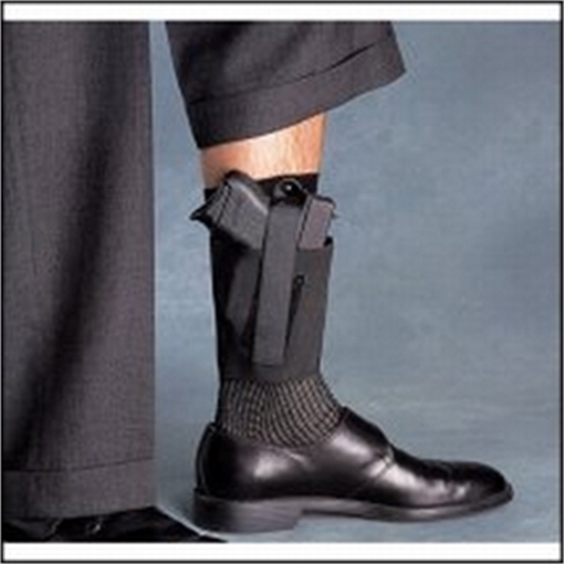 Picture of  Galco Cab2m Cop Ankle Band Size Medium Black Neoprene Velcro Compatible W/Sig P365/Glock 42/Ruger Lcp II Right Hand