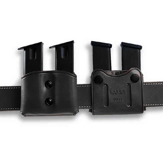 Picture of  Galco Dmc26b Dmc Mag Carrier Double Black Leather Belt Loop Belts 1.50-1.75" Wide Compatible W/ Single Stack Compatible W/ Sig P220 Compatible W/ 1911 Ambidextrous Hand