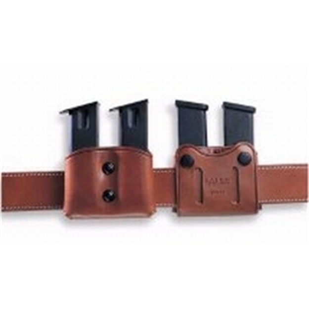 Picture of  Galco Dmc22 Dmc Mag Carrier Double Tan Leather Belt Loop Belts 1.50-1.75" Wide Compatible W/ Glock 31 Ambidextrous Hand