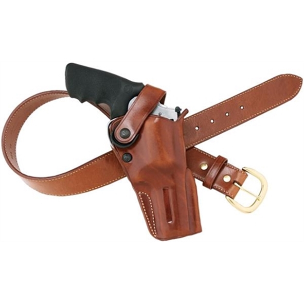 Picture of  Galco Dao128 Dao  Owb Tan Leather Belt Slide Fits S&W N Frame Right Hand