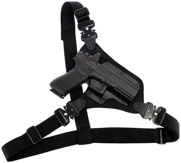 Picture of  Galco Hr248rb High Ready  Fits Chest UP TO 58 " Black Kydex/Nylon Shoulder/Torso Strap Fits Sig P220/P226/Browning Bda Right Hand