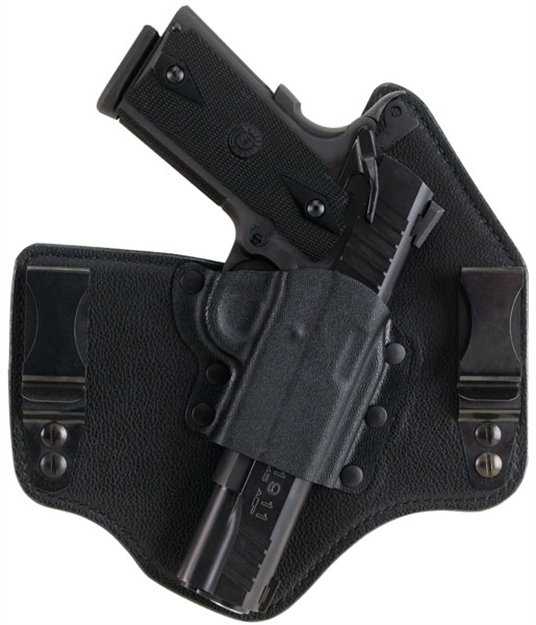 Picture of  Galco Kt224b Kingtuk Deluxe Iwb Black Kydex/Leather Compatible W/Ruger Security-9/Glock 17 Gen1-5/22 Gen2-5 Uniclip Mount Right Hand
