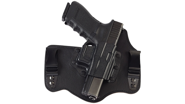 Picture of  Galco Kt800b Kingtuk Deluxe Iwb Black Kydex/Leather Uniclip Fits Glock 43 Fits Glock 43X Fits Springfield Hellcat Right Hand