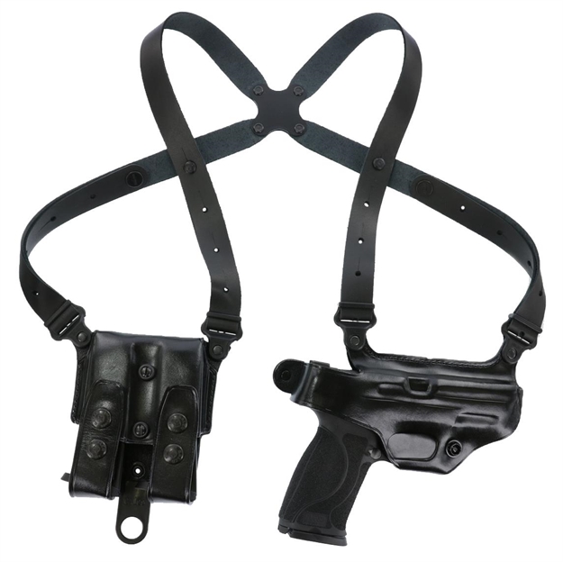 Picture of  Galco Mc212b Miami Classic Shoulder System Size Fits Chest UP TO 56" Black Leather Fits 1911 Fits 3.50" Barrel Right Hand