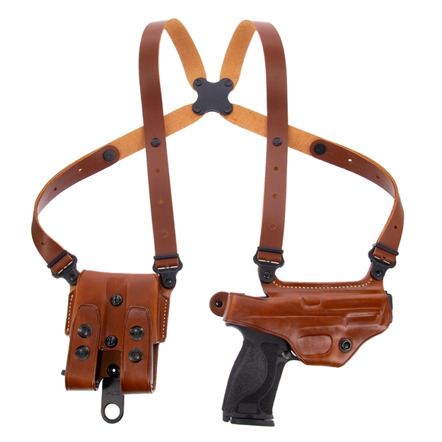 Picture of  Galco Mc820 Miami Classic Shoulder System Size Fits Chest UP TO 56" Tan Leather Fits Sig P320 Fits Sig P320 Compact Fits Sig M18 Right Hand 601299070073