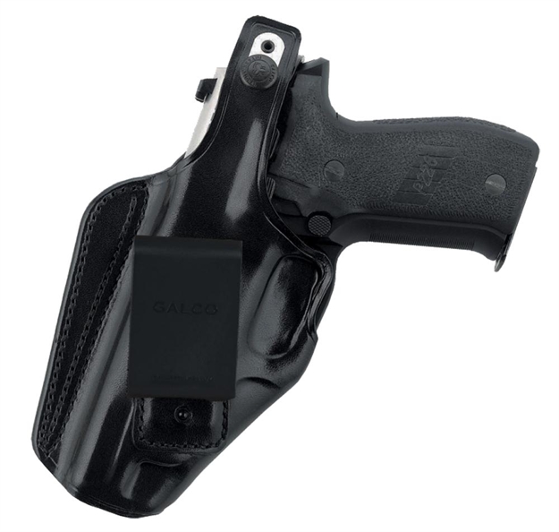 Picture of Galco Mob224b Middle OF Back Glock 17 Leather W/Reinforced Thumb Break Black