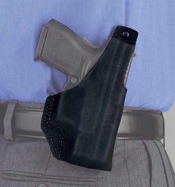 Picture of  Galco Pdl160b Paddle Lite  Owb Black Leather Paddle Fits S&W J Frame Fits Charter Arms Undercover Right Hand