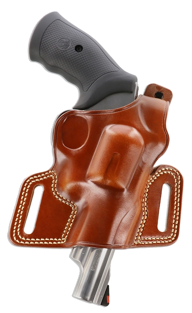 Picture of  Galco Sil114 Silhouette  Owb Tan Leather Belt Slide Fits S&W K Frame Fits Ruger Security-Six Right Hand