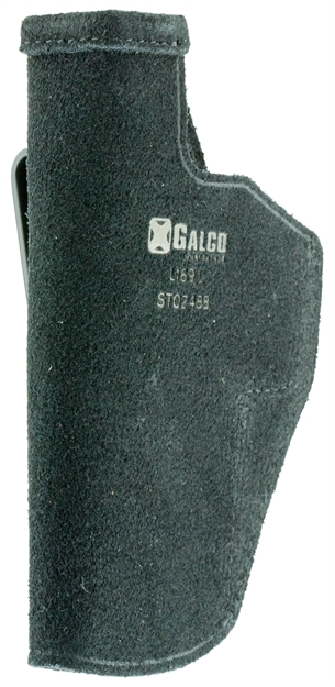 Picture of  Galco Sto248b Stow-N-Go  Iwb Black Leather Belt Clip Fits Sig P220/P226/Browning Bda Right Hand