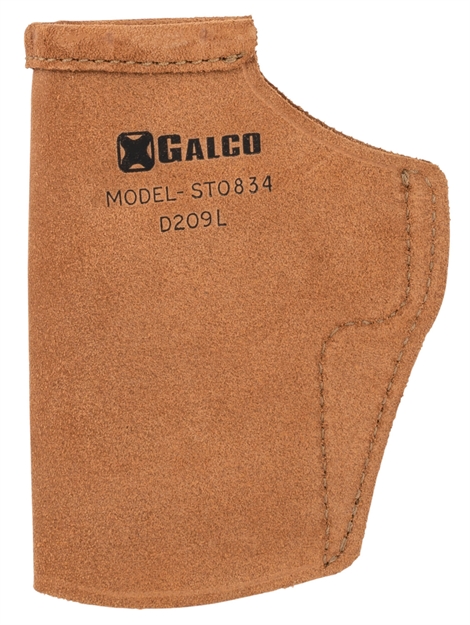 Picture of  Galco Sto834 Stow-N-Go  Iwb Natural Leather Compatible W/ Glock 48/48 Mos/S&W M&P Shield EZ Belt Clip Mount Right Hand