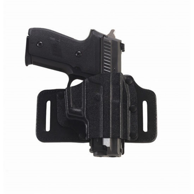Picture of  Galco Ts800b Tacslide  Owb Black Kydex/Leather Belt Slide Fits Glock 43/Springfield Hellcat/S&W M&P Shield EZ Right Hand