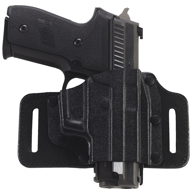 Picture of  Galco Ts158b Tacslide  Owb Black Kydex/Leather Belt Slide Fits S&W J Frame Fits 2-3" Barrel Right Hand