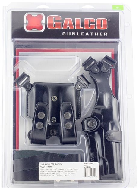 Picture of Galco Vhs248b Vertical Shoulder 248B Adjustable Black Leather