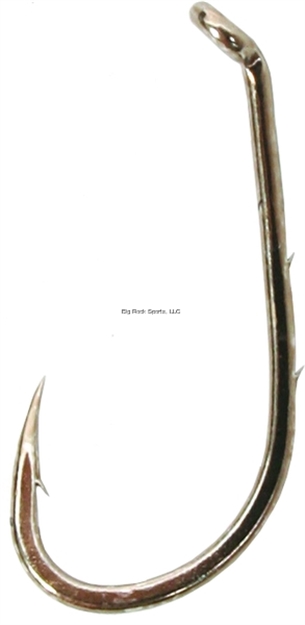 Picture of Gamakatsu Baitholder Hook, Size 1, Needle Point, Sliced Shank, Offset, Ringed Eye, Bronze, 8 Per Pack