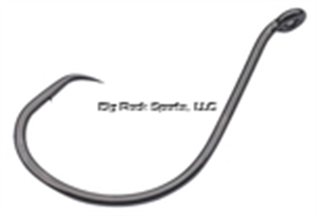 Picture of Gamakatsu Big Cat Circle Hook, Size 3/0, Needle Point, Offset, UP Eye, NS Black, 6 Per Pack