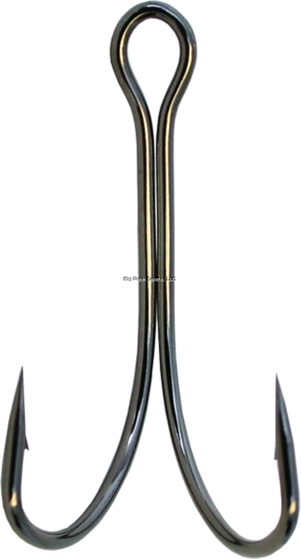 Picture of Gamakatsu Double Hook, Size 3/0, Needle Point, Extra Wide Gap, NS Black, 3 Per Pack