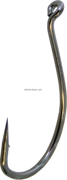 Picture of Gamakatsu Fishing Hook, Size 2, Needle Point, Wide Gap, All Purpose, Ringed Eye, NS Black, 8 Per Pack