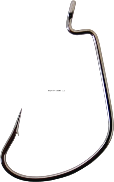 Picture of Gamakatsu G-Mag Oversize Worm Hook, Size 8/0, Needle Point, Extra Wide Gap, Ringed Eye, NS Black, 5 Per Pack