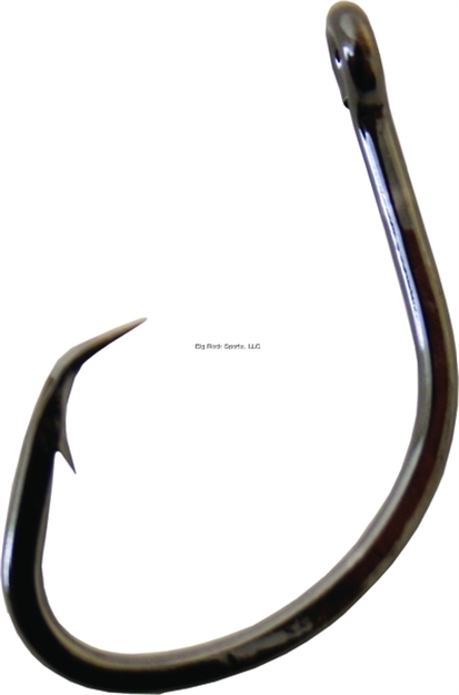 Picture of Gamakatsu Nautilus Circle Hook, Size 2/0, Needle Point, Offset, Ringed Eye, NS Black, 7 Per Pack