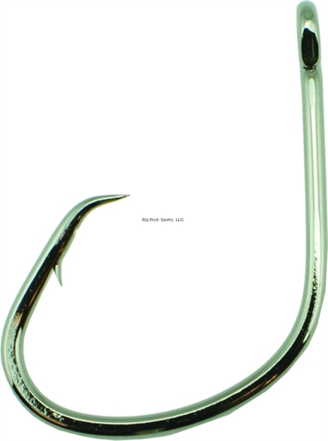 Picture of Gamakatsu Nautilus Light Live Bait Circle Hook, Size 5/0, Needle Point, Offset, Ringed Eye, NS Black, 4 Per Pack