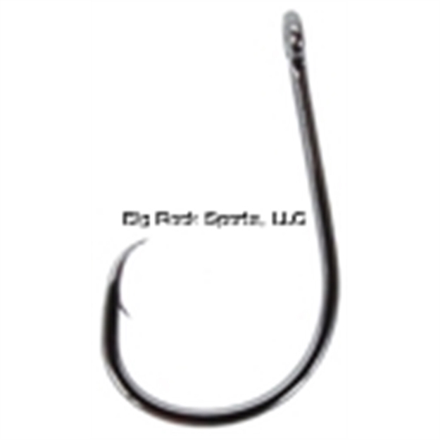 Picture of Gamakatsu Octopus Hook, Size 7/0, Needle Point, Heavy Wire, Non-Offset, Ringed Eye, NS Black, 6 Per Pack