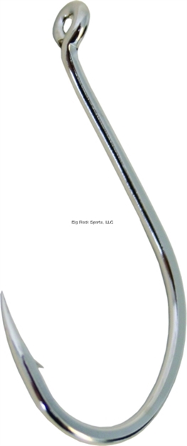 Picture of Gamakatsu Octopus Hook, Size 8/0, Barbed, Needle Point, Ringed Eye, Nickel, 6 Per Pack