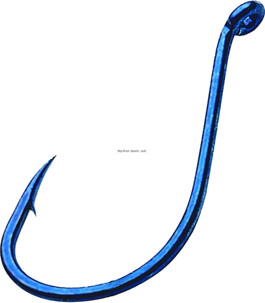 Picture of Gamakatsu Octopus Hook, Size 8, Barbed, Needle Point, Ringed Eye, Blue, 10 Per Pack