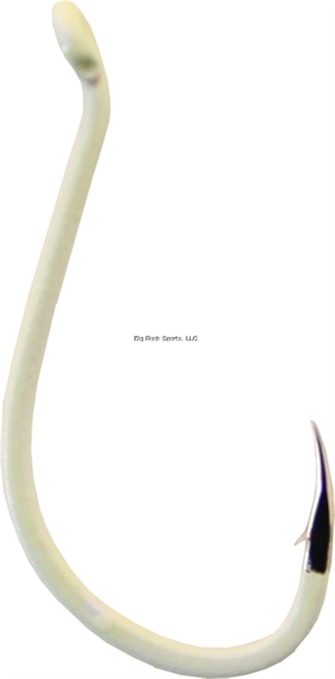 Picture of Gamakatsu Octopus Hook, Size 8, Barbed, Needle Point, Ringed Eye, Glow, 7 Per Pack