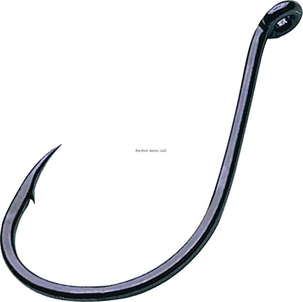 Picture of Gamakatsu Octopus Hook, Size 8, Barbed, Needle Point, Ringed Eye, NS Black, 10 Per Pack