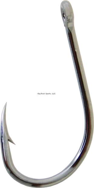 Picture of Gamakatsu Offshore Octopus Hook, Size 5/0, Needle Point, 4X Strong, Offset, Ringed Eye, NS Black, 25 Per Pack