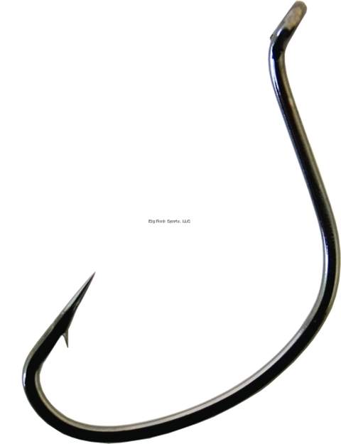 Picture of Gamakatsu Shiner Hook, Size 1, Needle Point, All Purpose, UP Eye, NS Black, 6 Per Pack