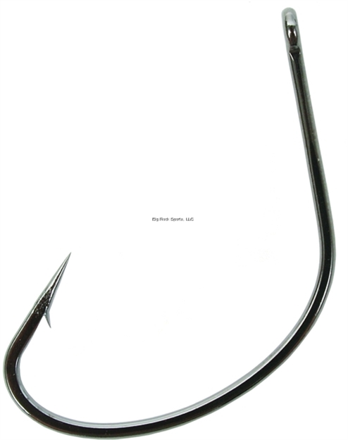 Picture of Gamakatsu Shiner Hook, Size 2/0, Needle Point, All Purpose, Straight Eye, NS Black, 6 Per Pack