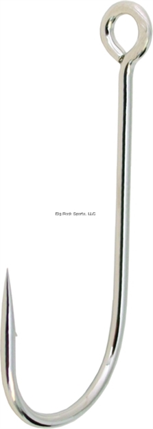 Picture of Gamakatsu Spinner Bait Trailer Hook, Size 1/0, Needle Point, All Purposeringed Eye, Nickel, 5 Per Pack