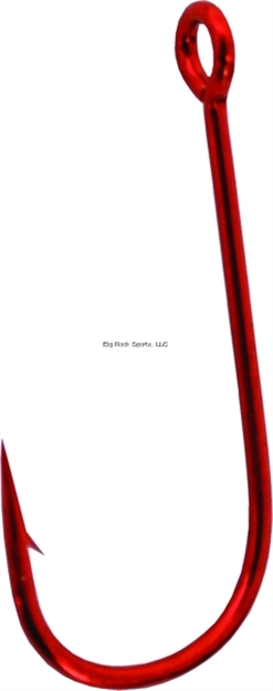 Picture of Gamakatsu Spinner Bait Trailer Hook, Size 1/0, Needle Point, All Purposeringed Eye, Red, 5 Per Pack