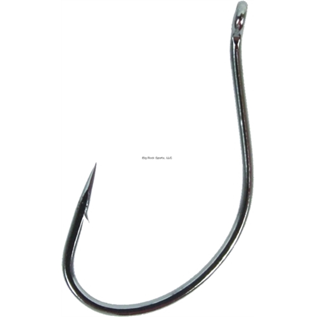 Picture of Gamakatsu Split Shot/Drop Shot Hook, Size 1/0, Needle Point, Ringed Eye, NS Black, 25 Per Pack