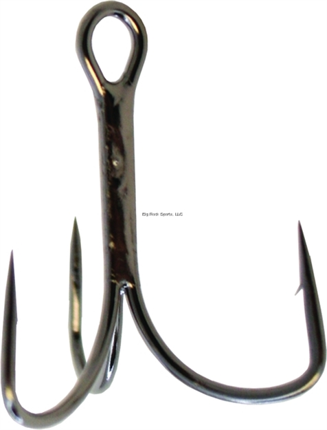 Picture of Gamakatsu Treble Hook, Size 2, Needle Point, Extra Wide Gap, NS Black, 9 Per Pack