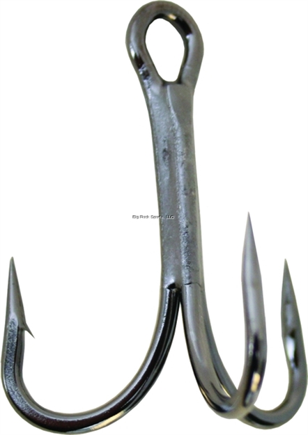 Picture of Gamakatsu Treble Hook, Size 3/0, Needle Point, 4X Strong, NS Black, 4 Per Pack