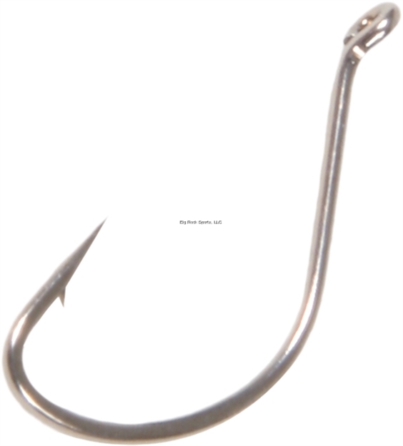 Picture of Gamakatsu Trout Worm Hook, Size 14, Needle Point, Ringed Eye, Bronze, 10 Per Pack
