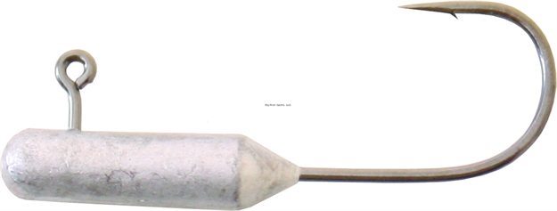 Picture of Gamakatsu Tube Jighead, 1/16 Oz, SZ 2 Hook, Nickel Silver Black, 5/Pack