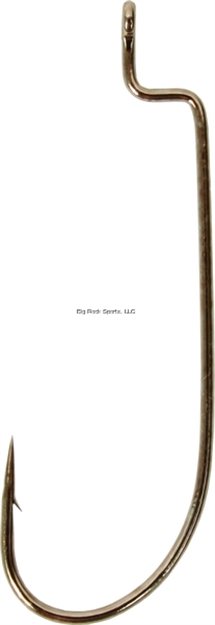 Picture of Gamakatsu Worm Hook, Size 1/0, Needle Point, O'shaughnessy, Offset, Ringed Eye, Bronze, 25 Per Pack