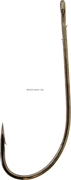 Picture of Gamakatsu Worm Hook, Size 1/0, Needle Point, Straight Sliced Shank, Ringed Eye, Bronze, 6 Per Pack