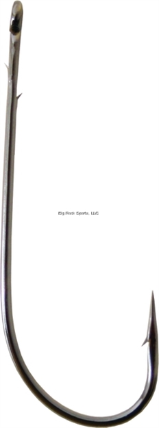 Picture of Gamakatsu Worm Hook, Size 1/0, Needle Point, Straight Sliced Shank, Ringed Eye, NS Black, 6 Per Pack