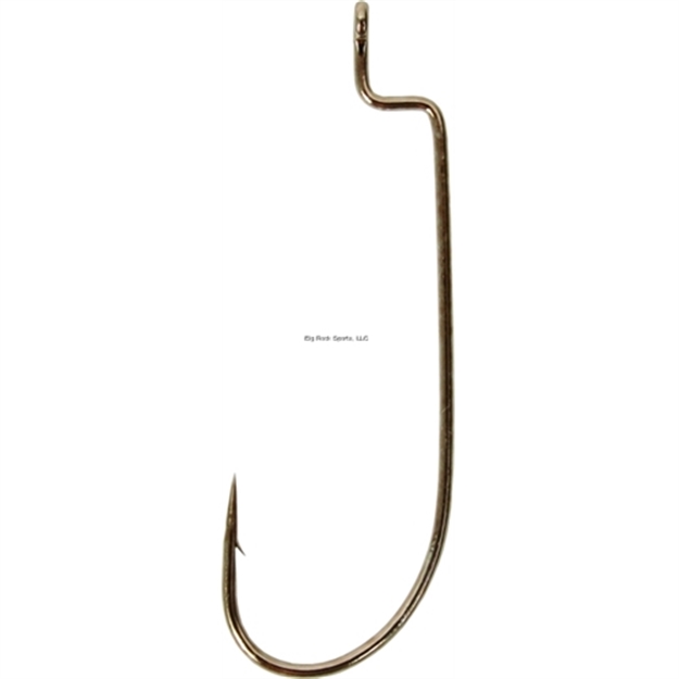 Picture of Gamakatsu Worm Hook, Size 4/0, Needle Point, O'shaughnessy, Offset, Ringed Eye, Bronze, 25 Per Pack
