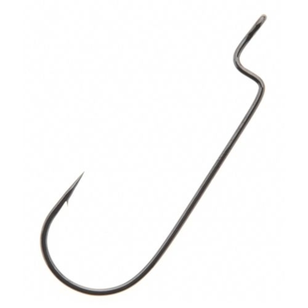 Picture of Gamakatsu Worm Offset NS Black Hook Size 2 100 Per Pack