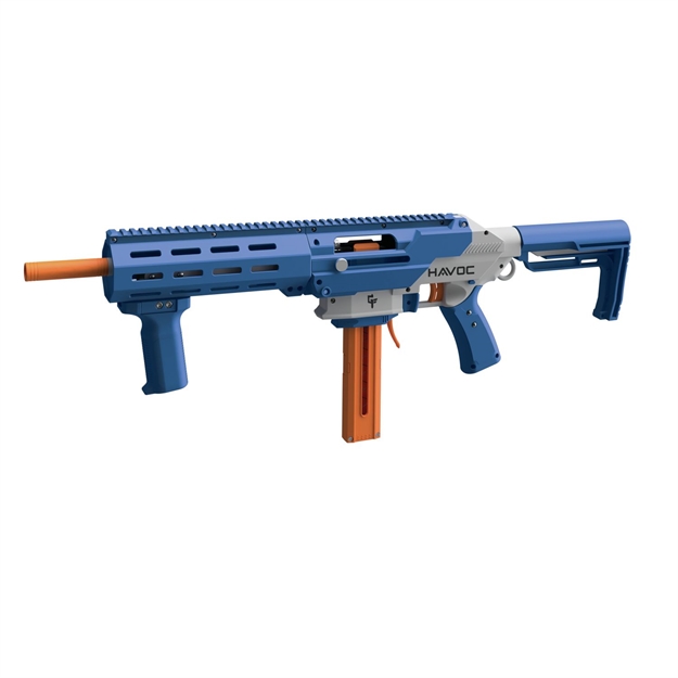 Picture of Game Facehavoc Prime Spring Powered Foam Dart Blaster-Blue